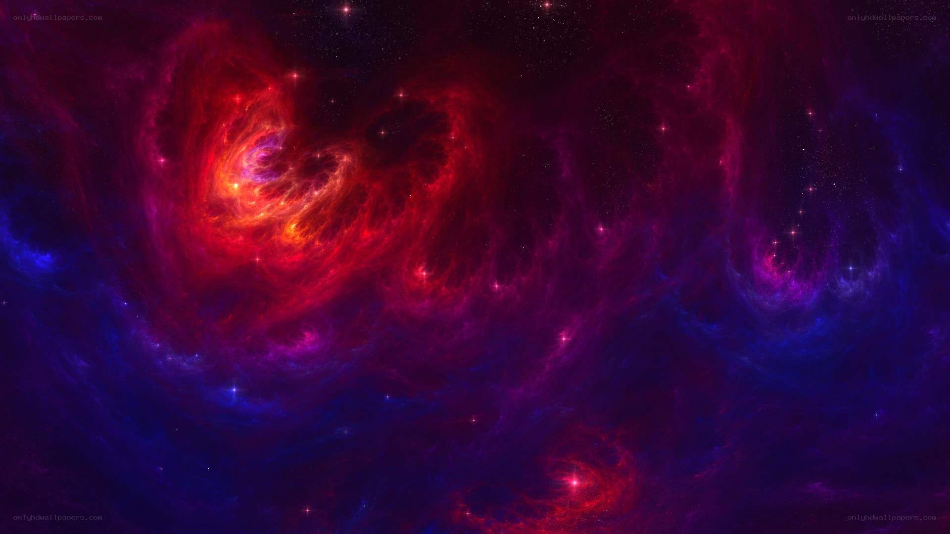 vibrant nebula in space