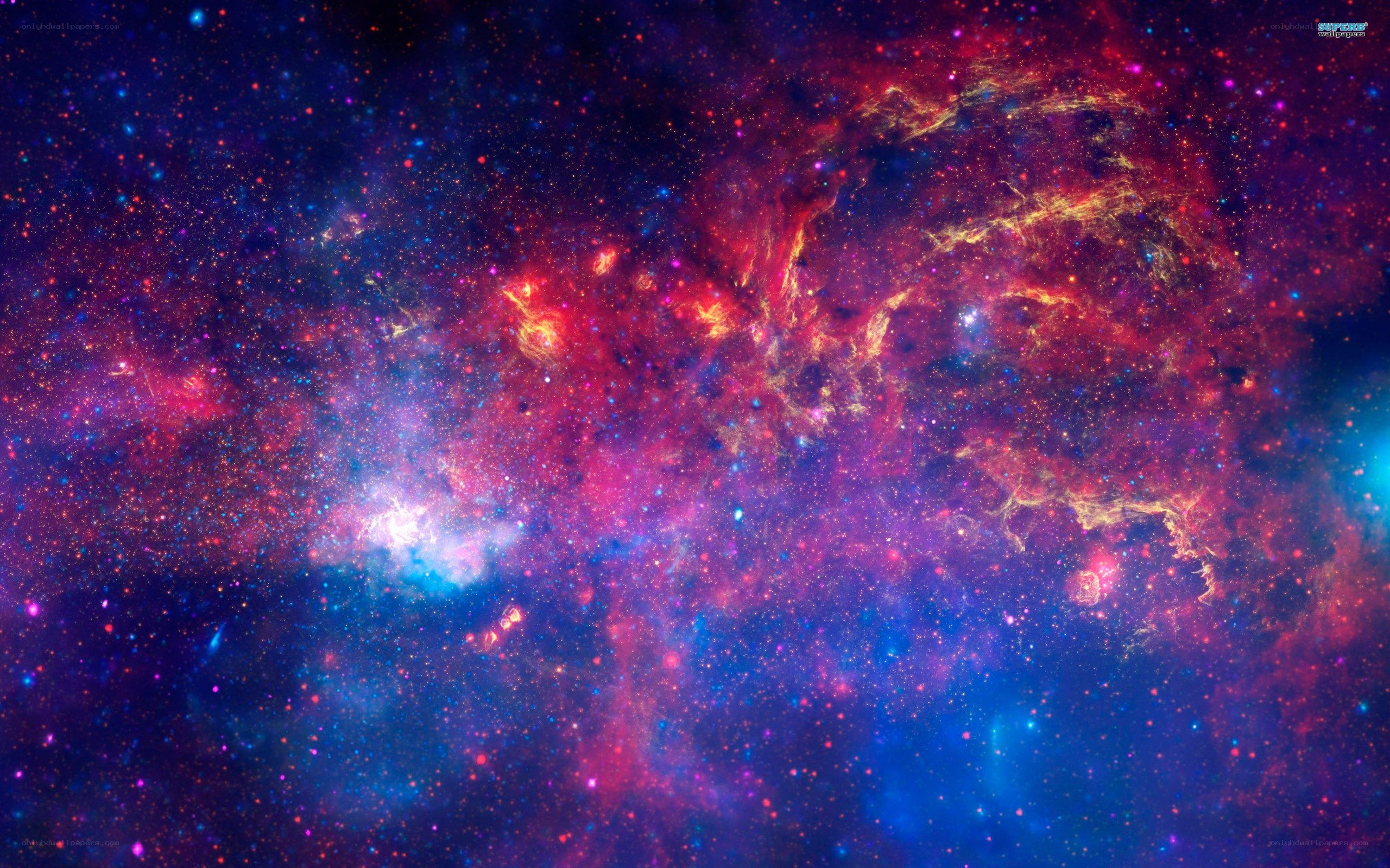 vibrant nebula in space