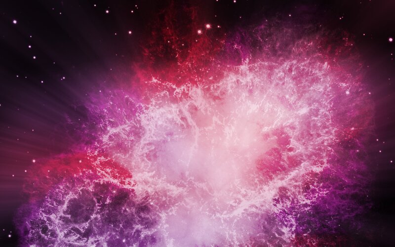 vibrant nebula in space