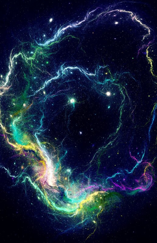 vibrant nebula in space