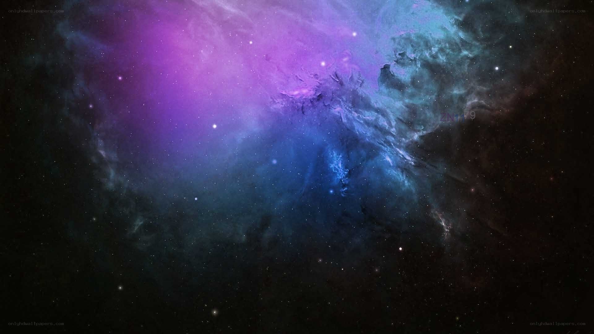 vibrant nebula in space
