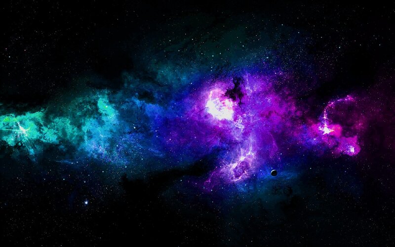 vibrant nebula in space