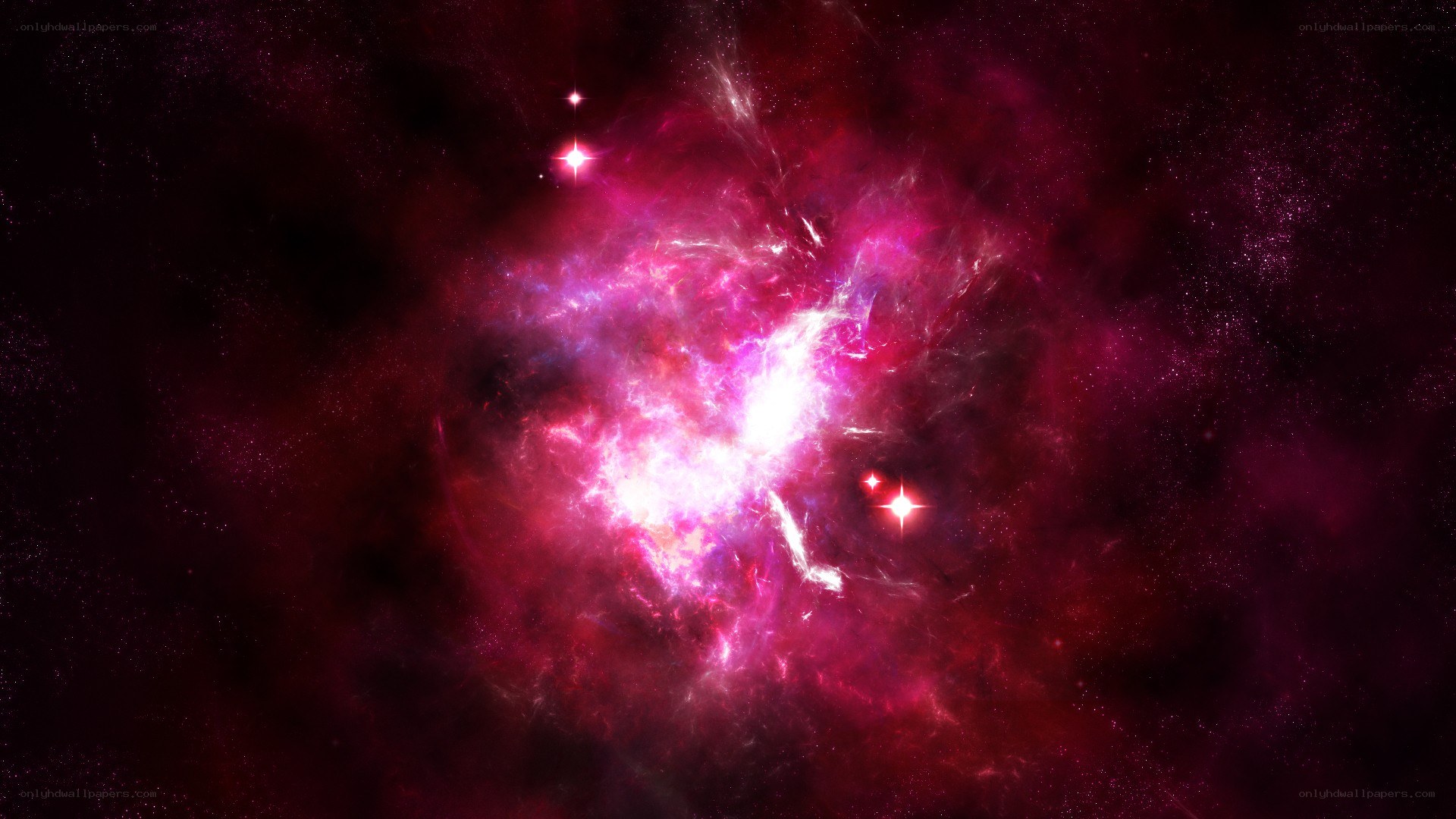 vibrant nebula in space