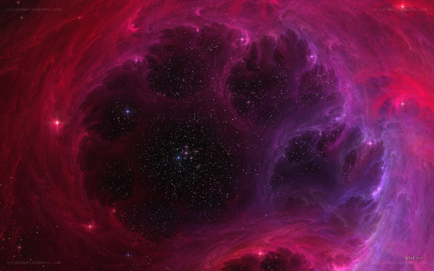 vibrant nebula in space