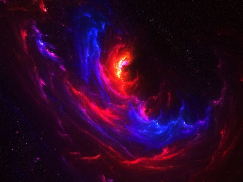 vibrant nebula in space