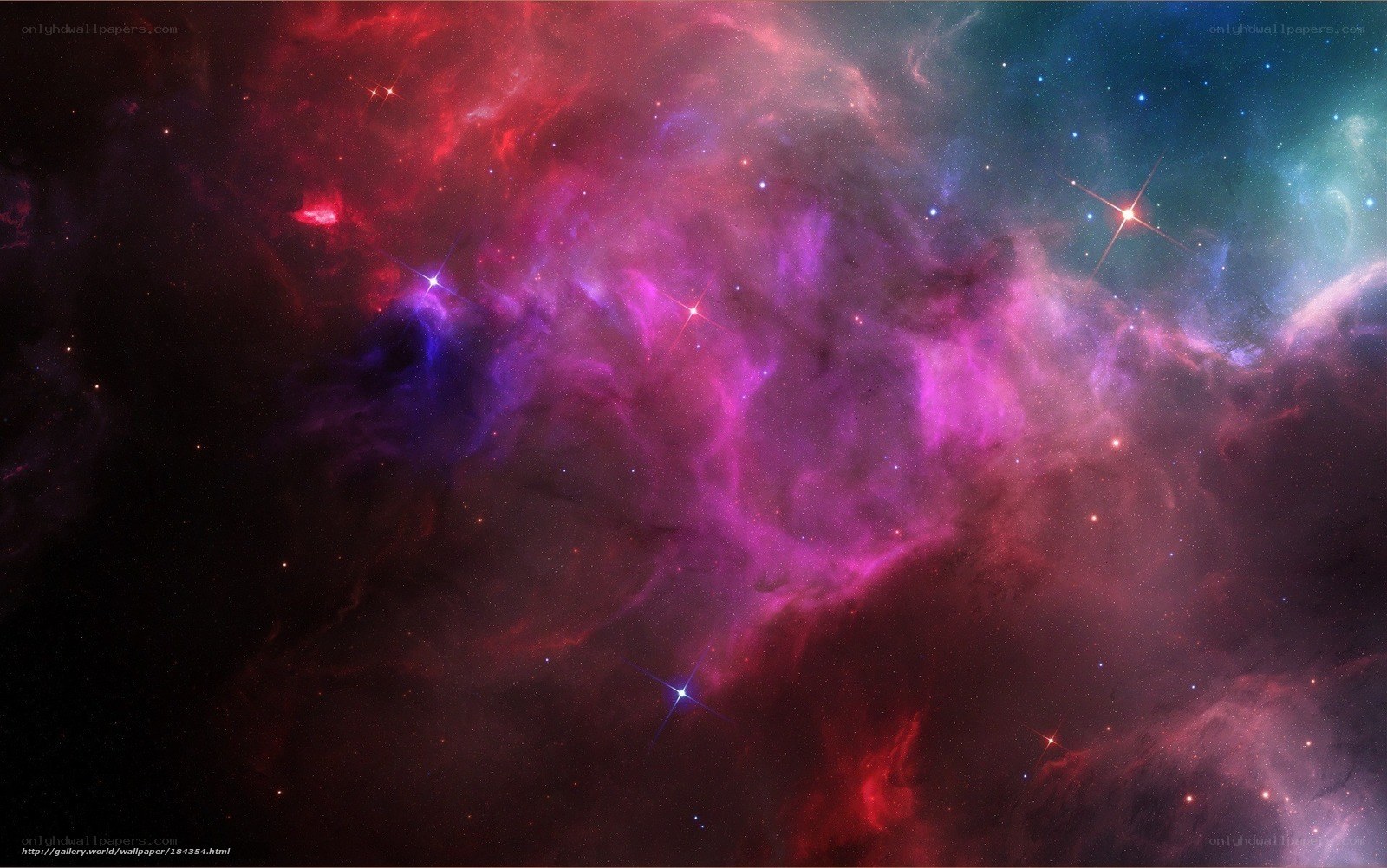 vibrant nebula in space