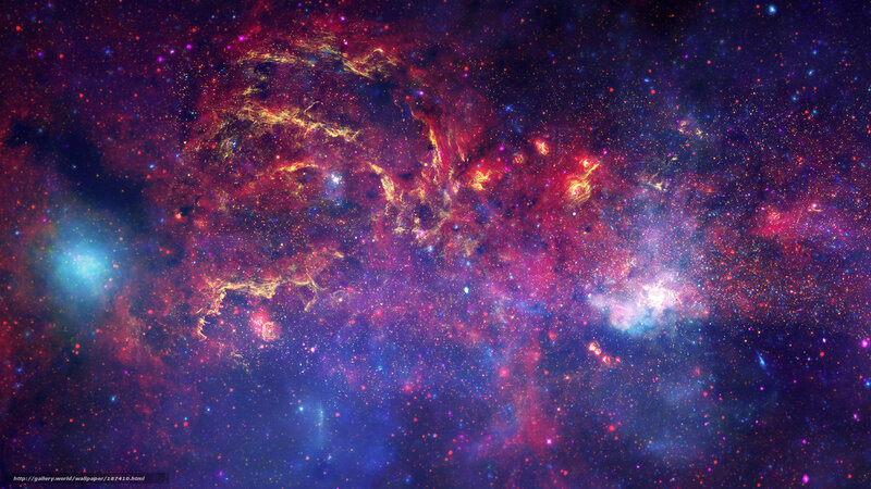 vibrant nebula space scene
