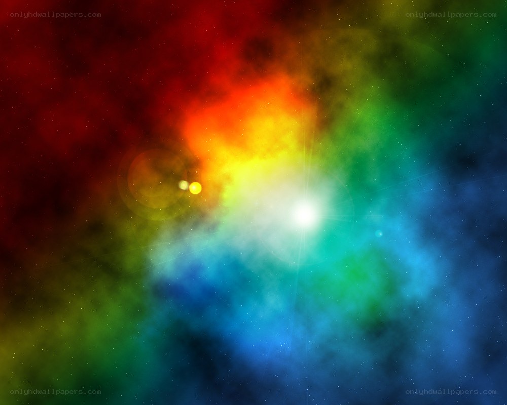 vibrant nebula with star