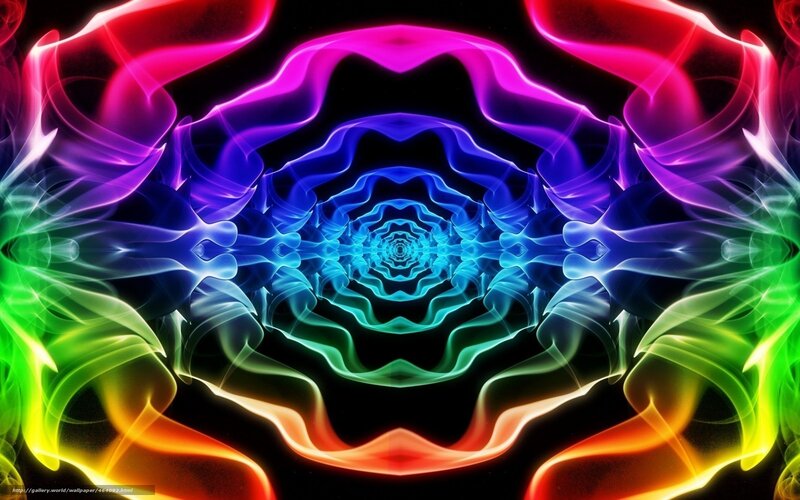 vibrant neon tunnel