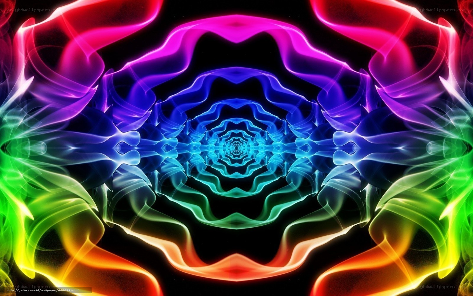 vibrant neon tunnel