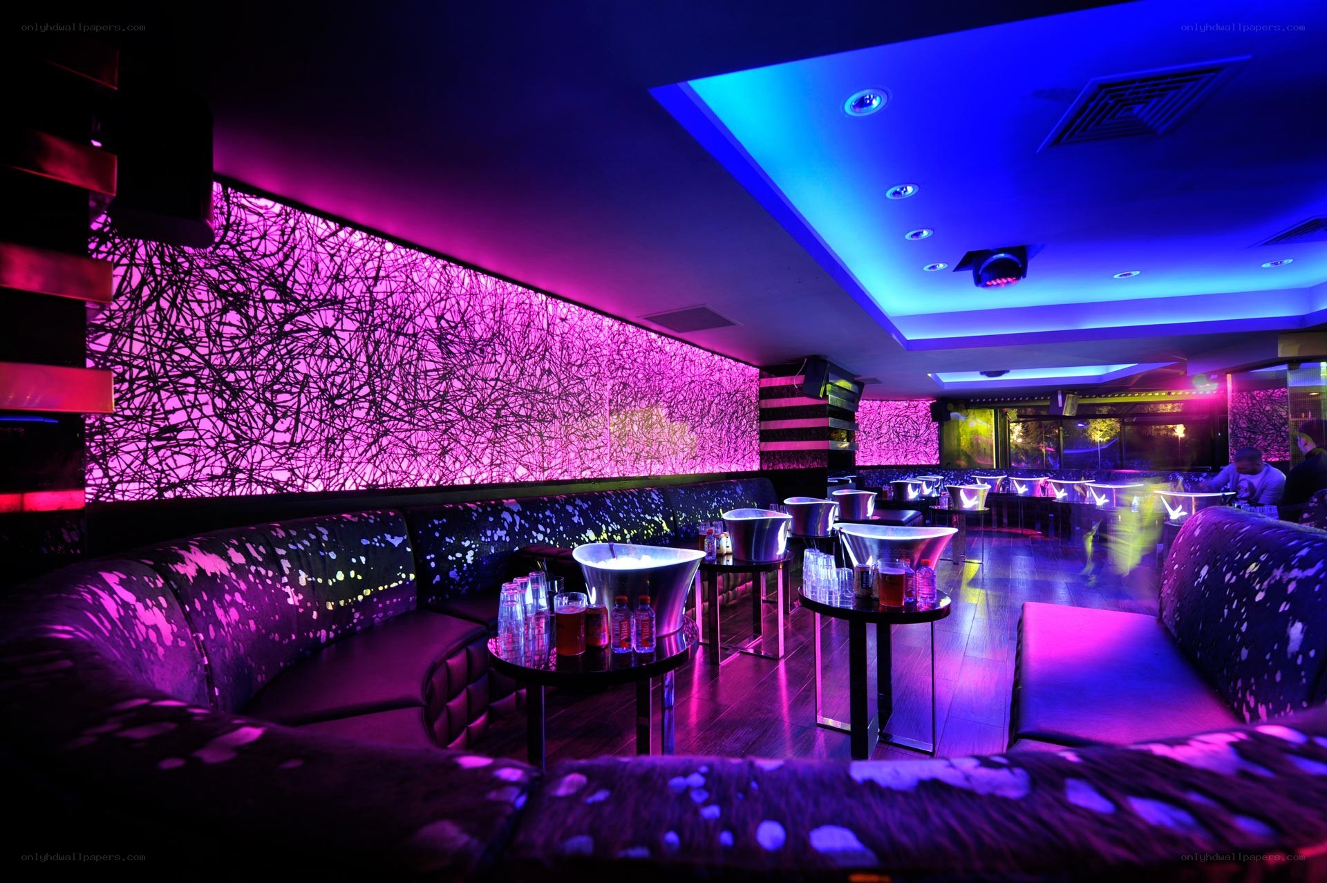 vibrant nightclub interior