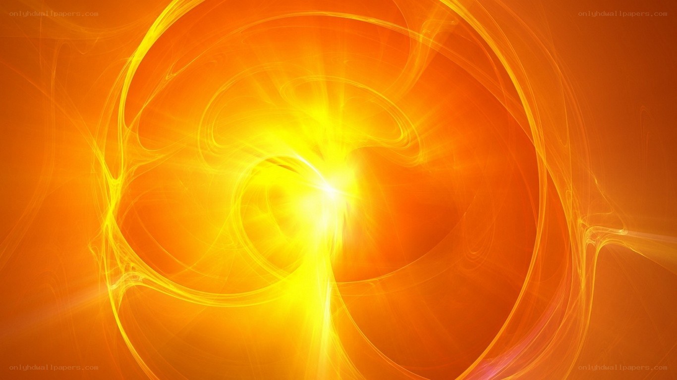 vibrant orange energy swirl
