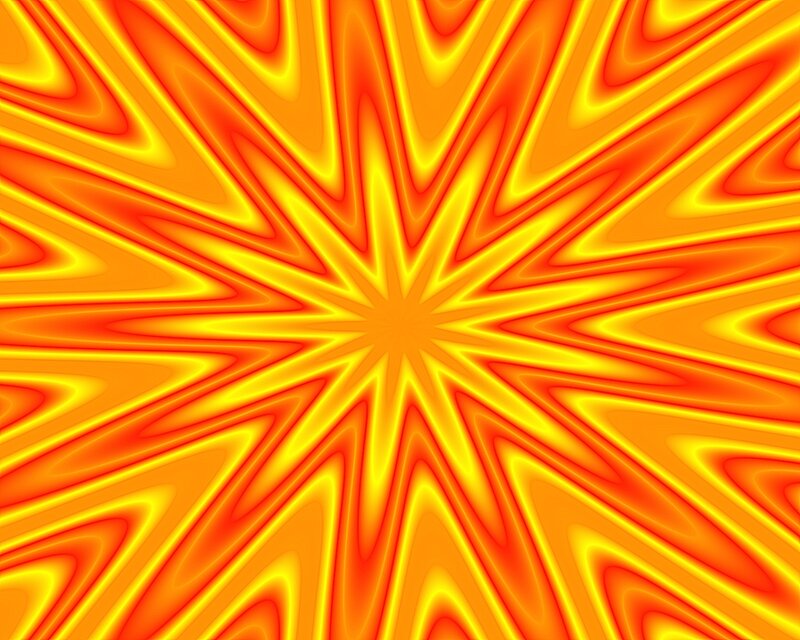 vibrant orange starburst pattern