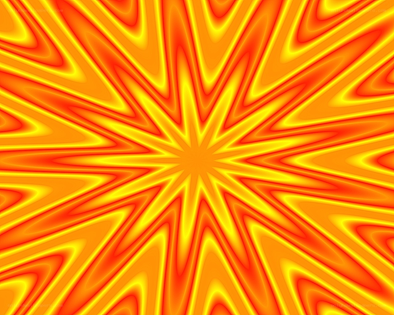 vibrant orange starburst pattern