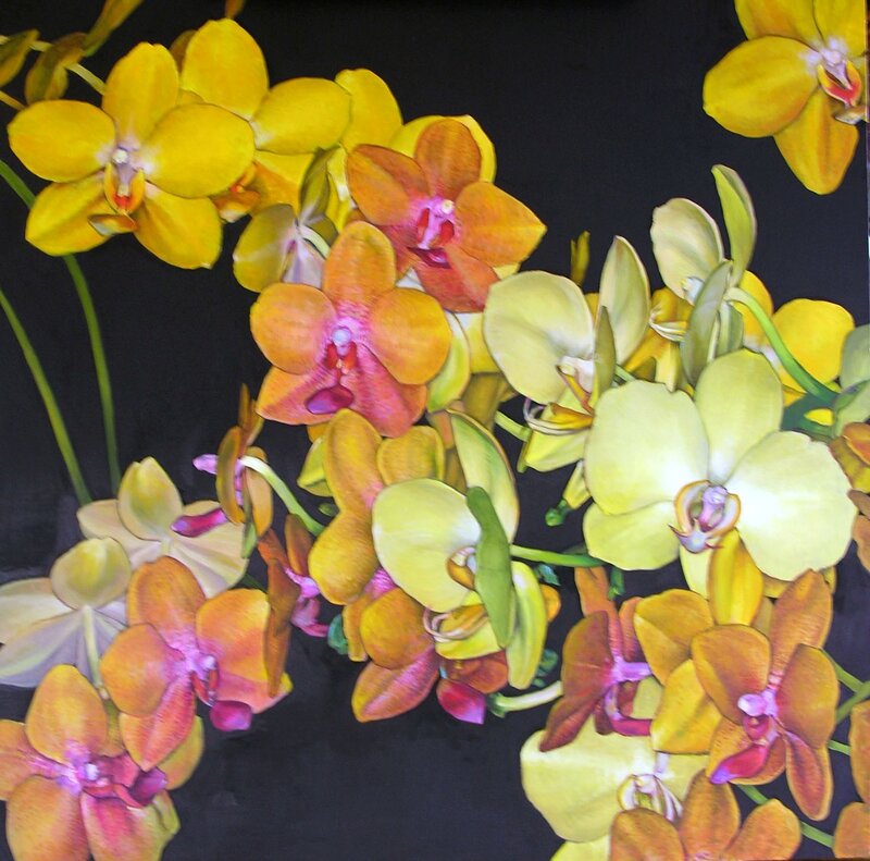 Vibrant orchid bouquet