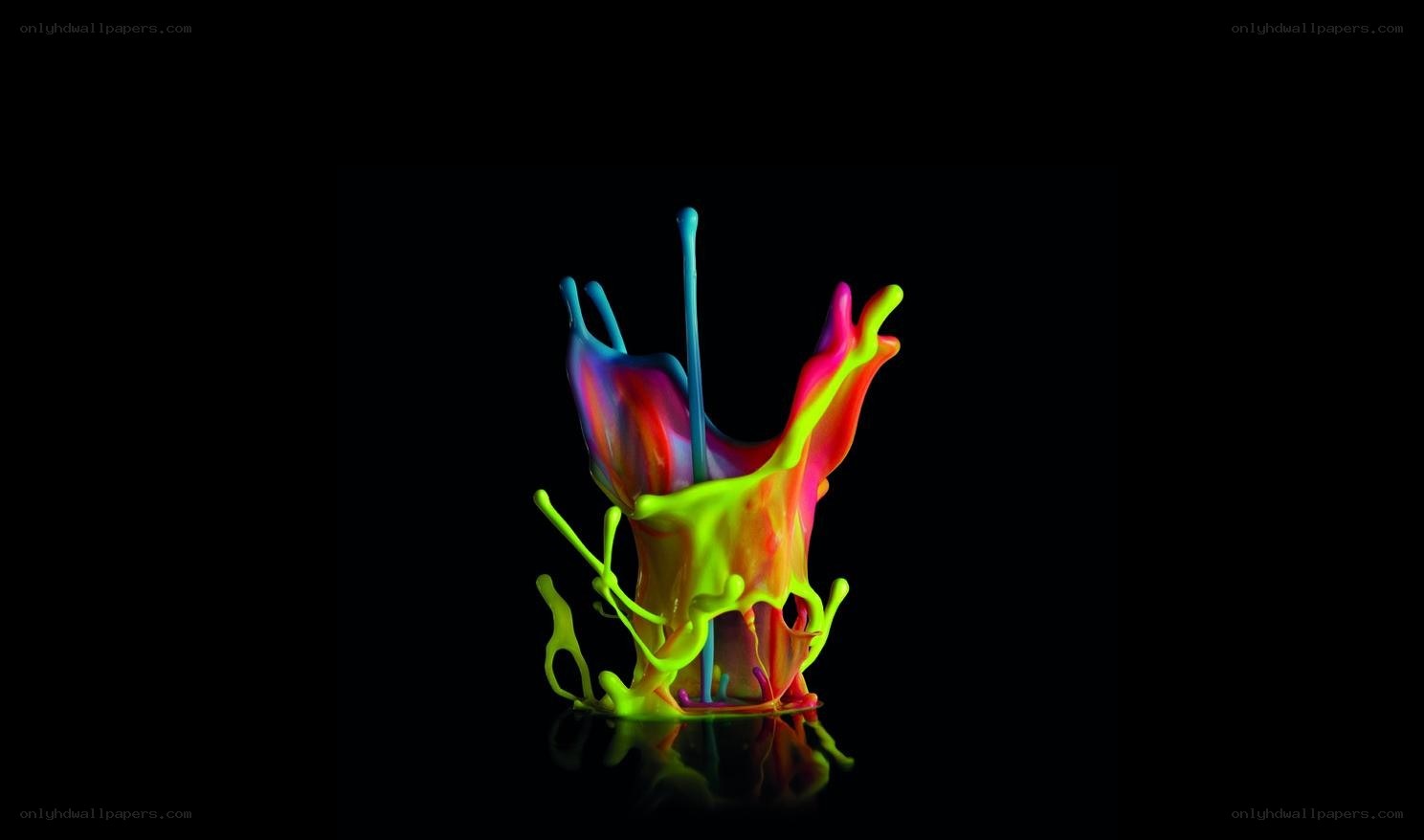 vibrant paint splash