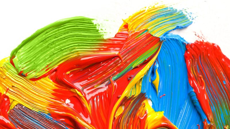 vibrant paint strokes