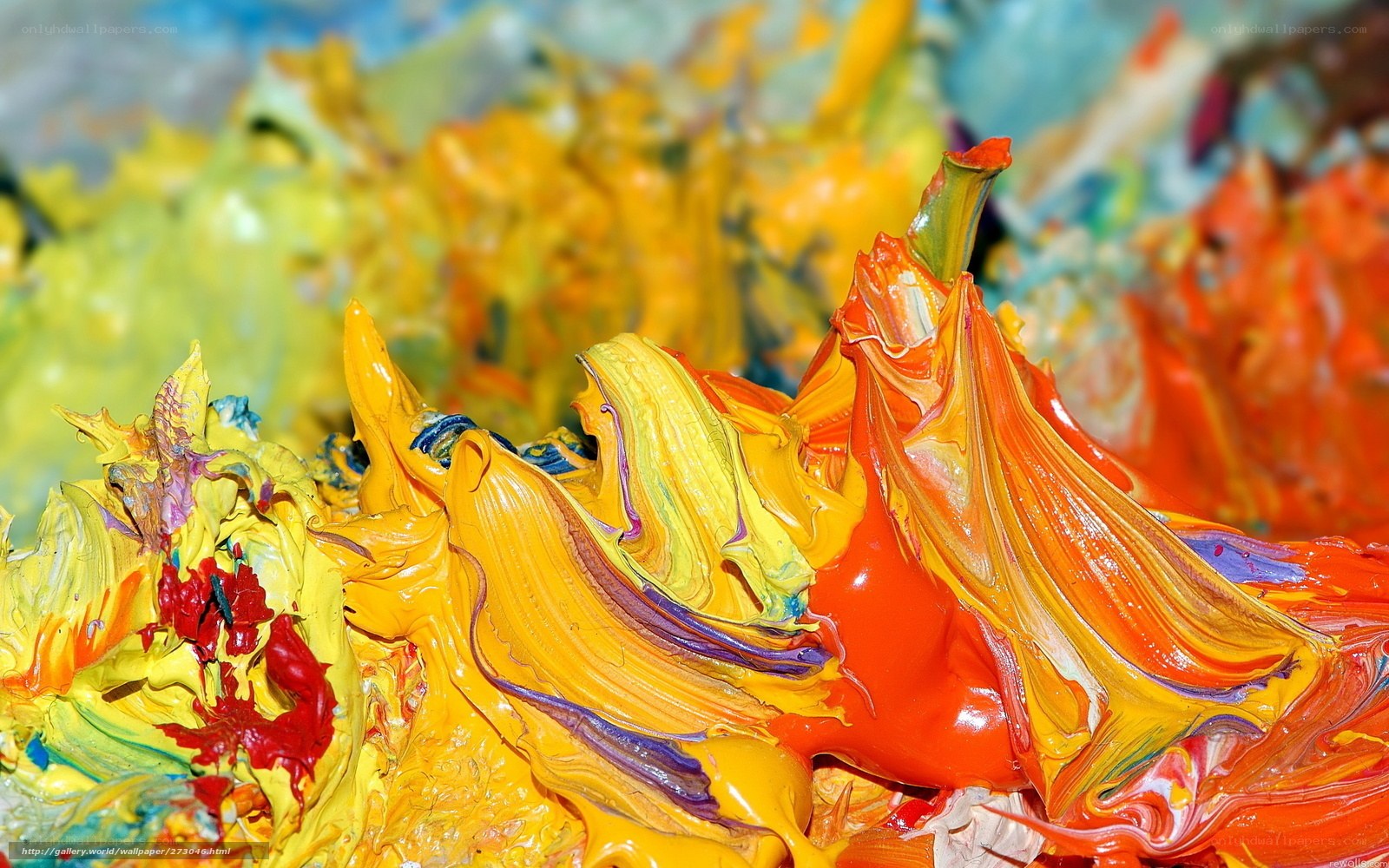 vibrant paint textures