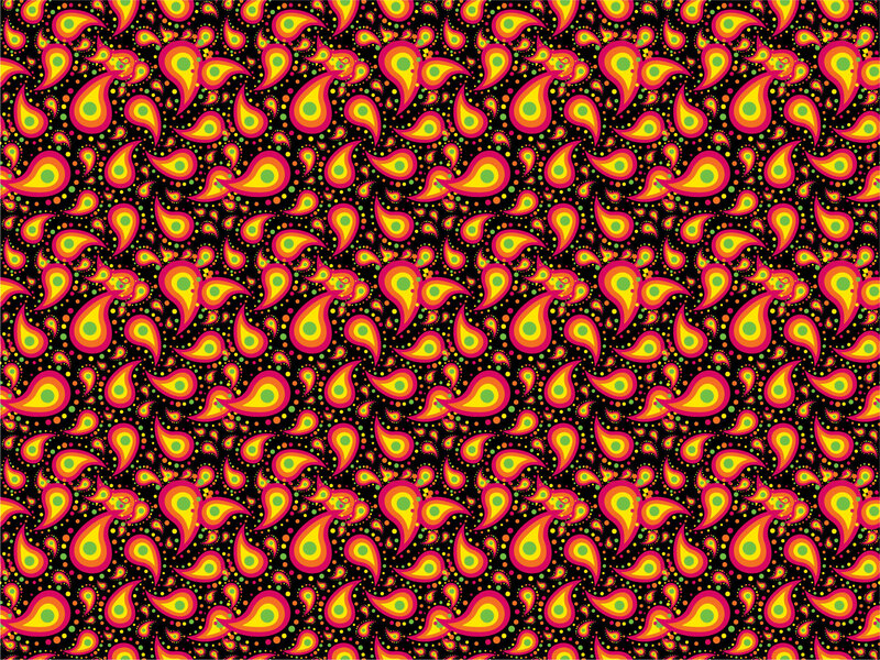 vibrant paisley pattern