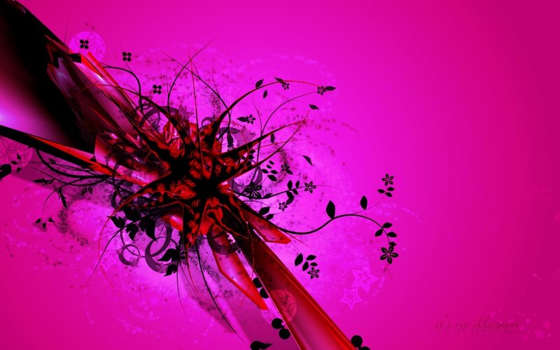 vibrant pink abstract design