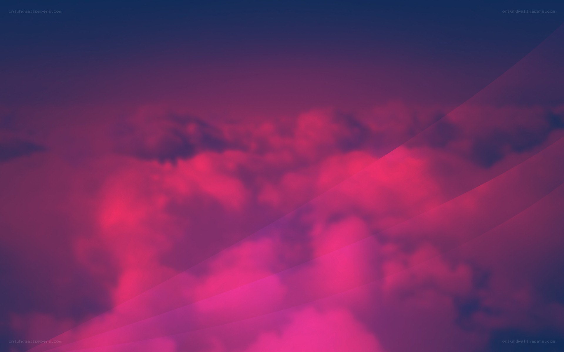 vibrant pink and purple clouds