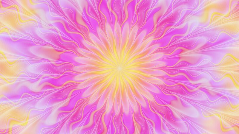vibrant pink and yellow fractal
