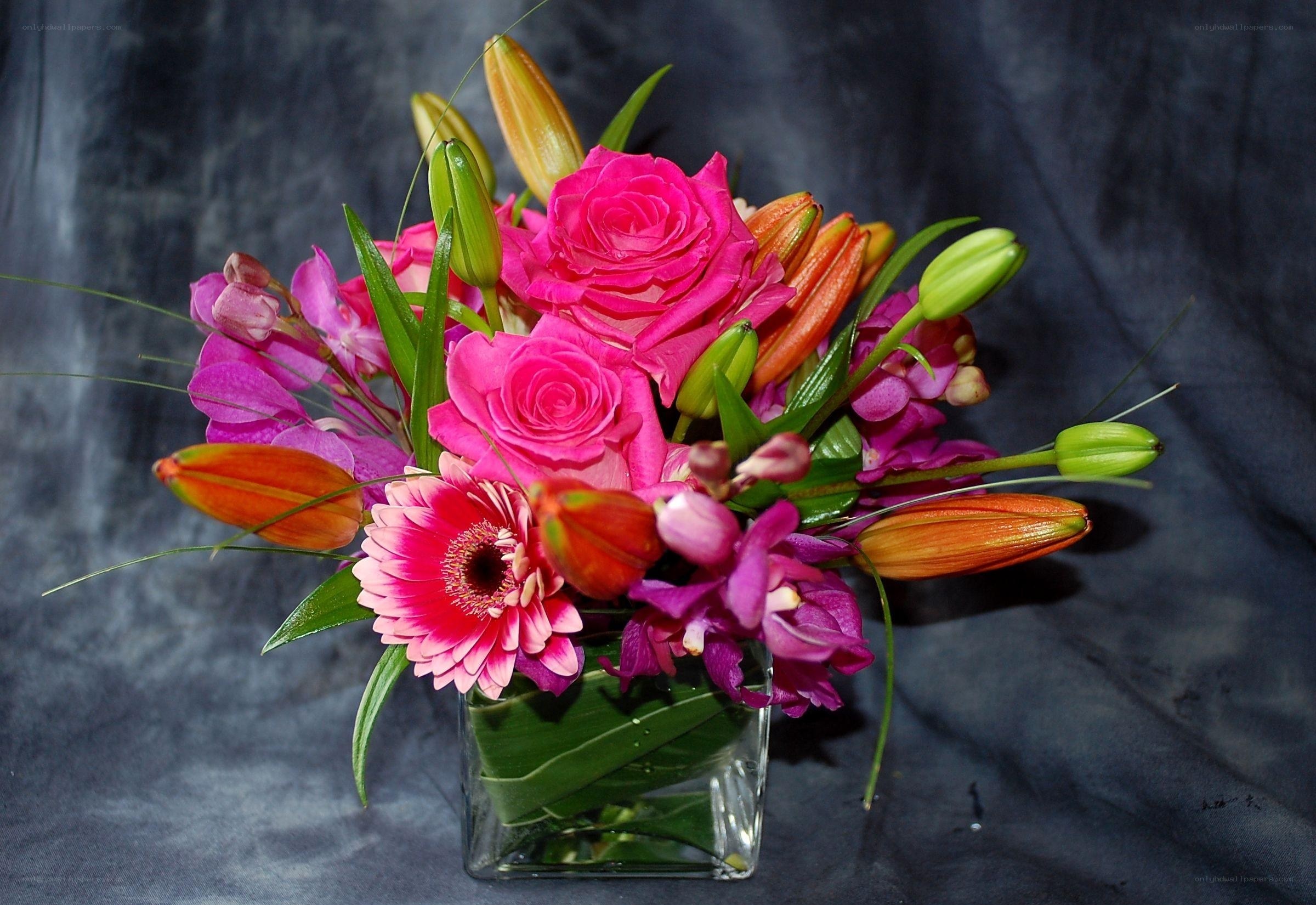 vibrant pink flower arrangement