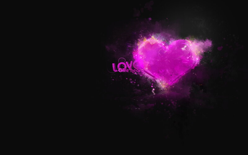 vibrant pink heart explosion