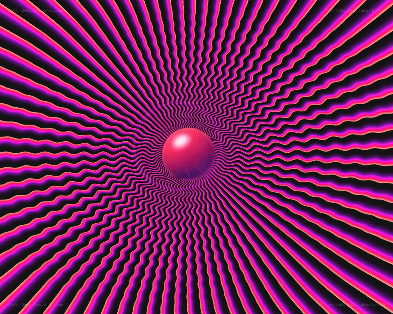 vibrant pink wave tunnel