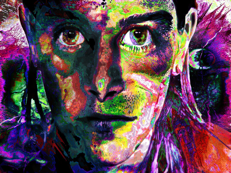 vibrant portrait of a man