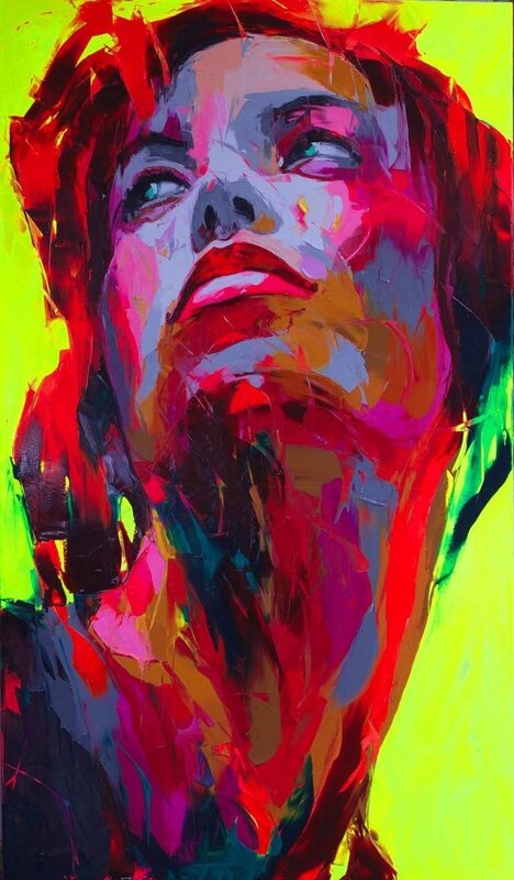 vibrant portrait of a woman