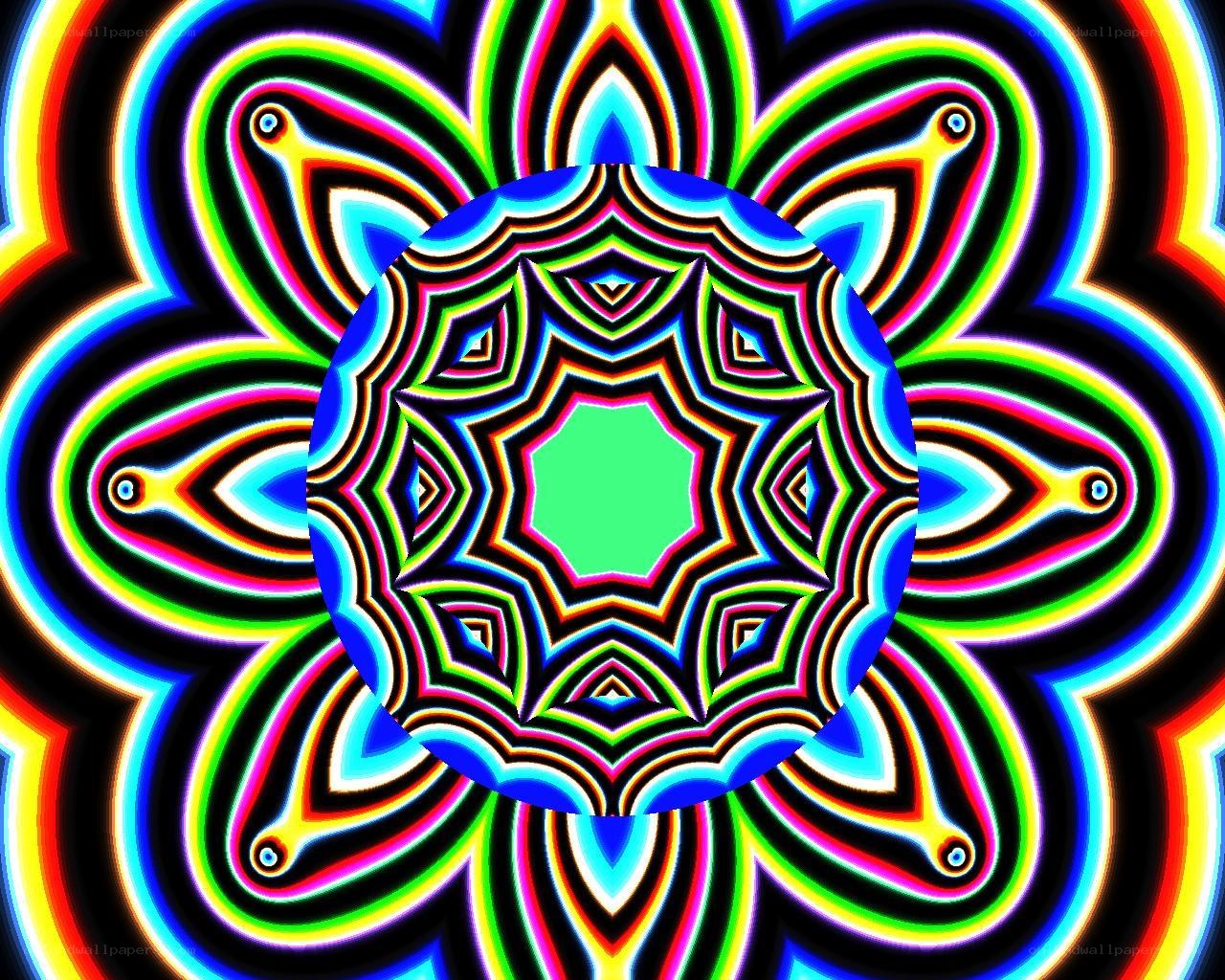 vibrant psychedelic mandala