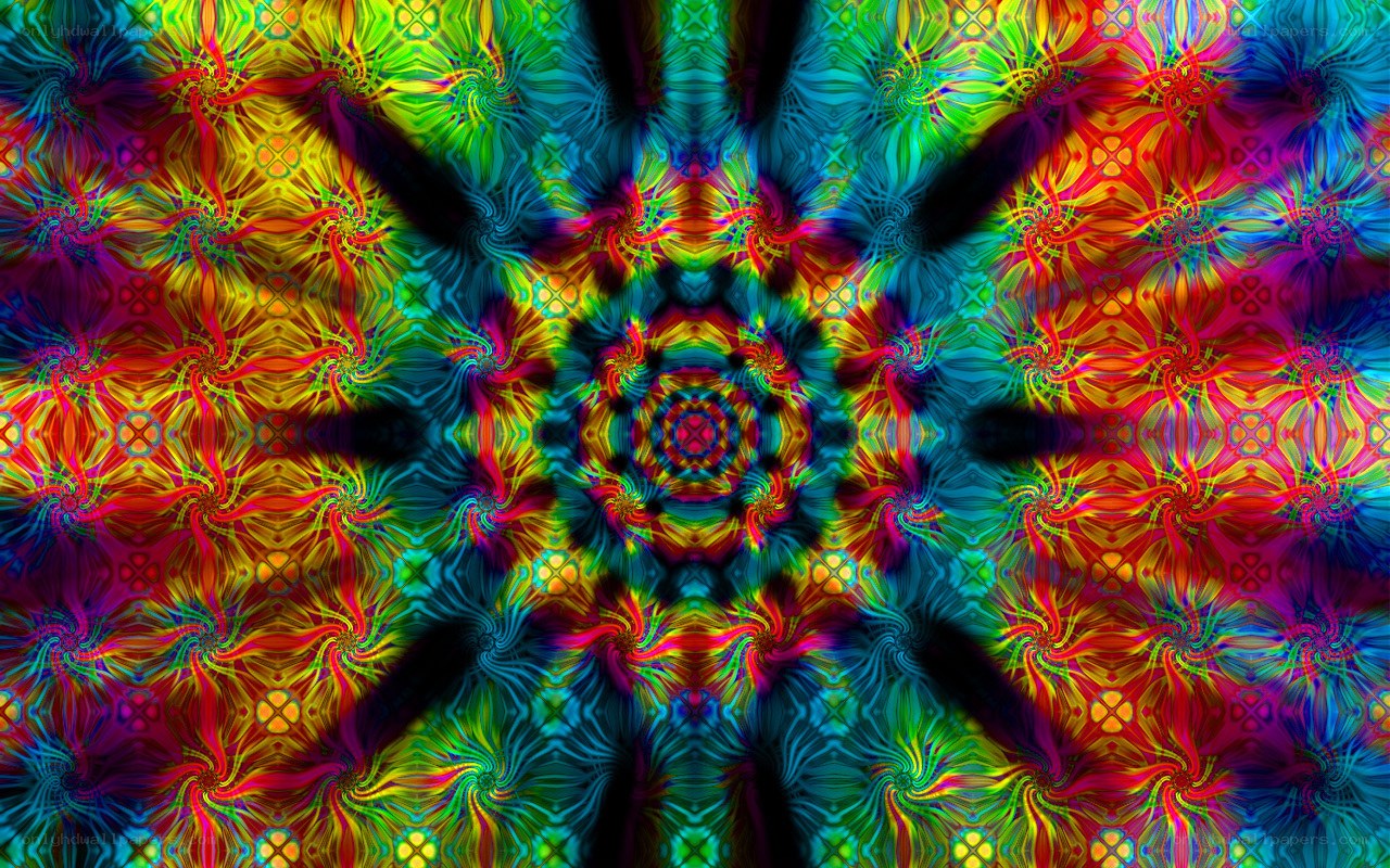 vibrant psychedelic mandala