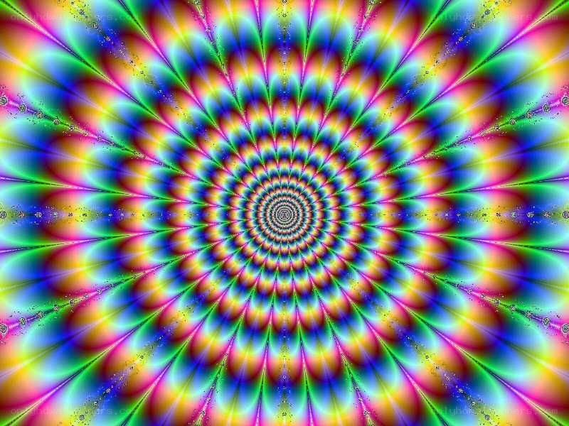vibrant psychedelic spiral