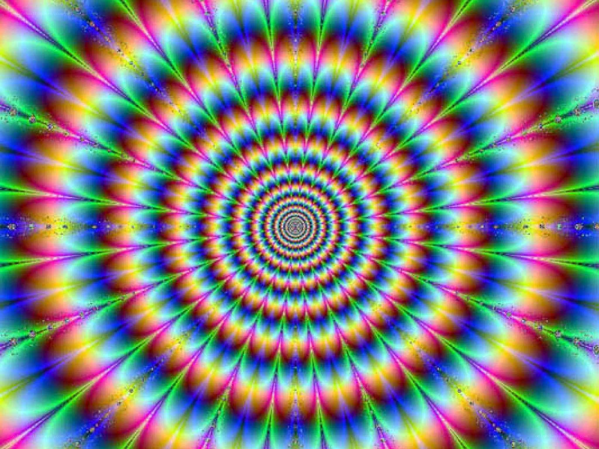 vibrant psychedelic spiral
