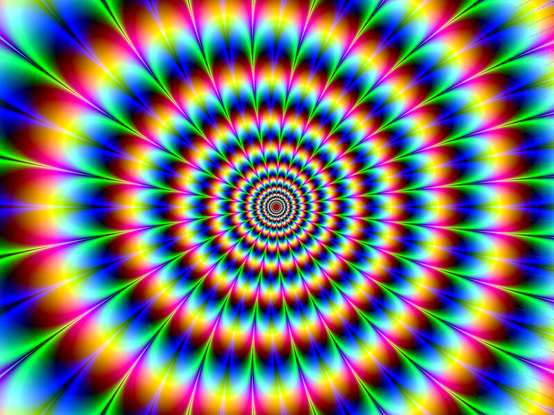 vibrant psychedelic spiral