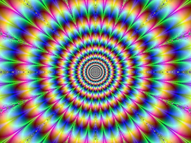 vibrant psychedelic spiral