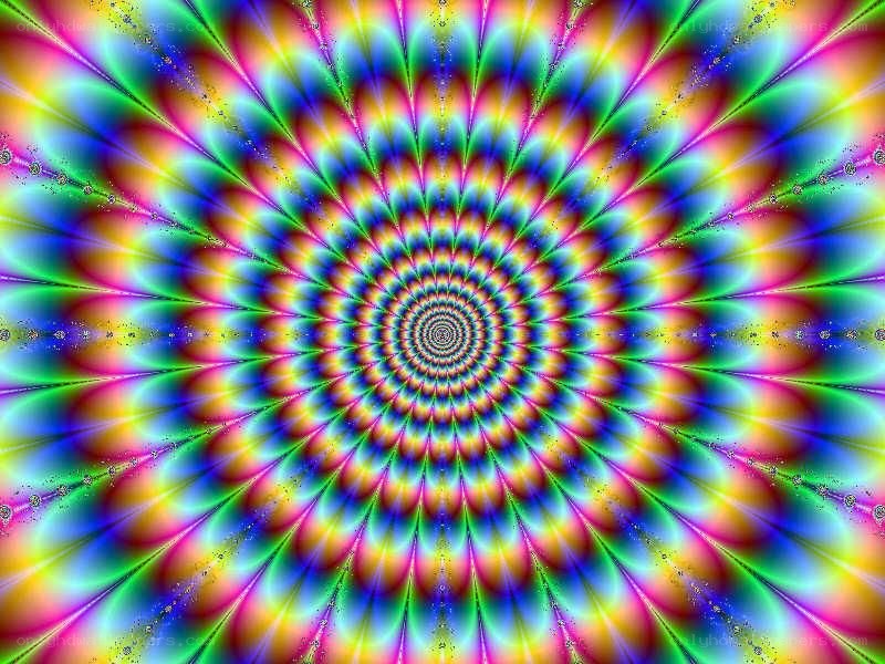 vibrant psychedelic spiral