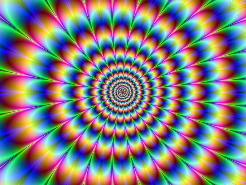 vibrant psychedelic spiral