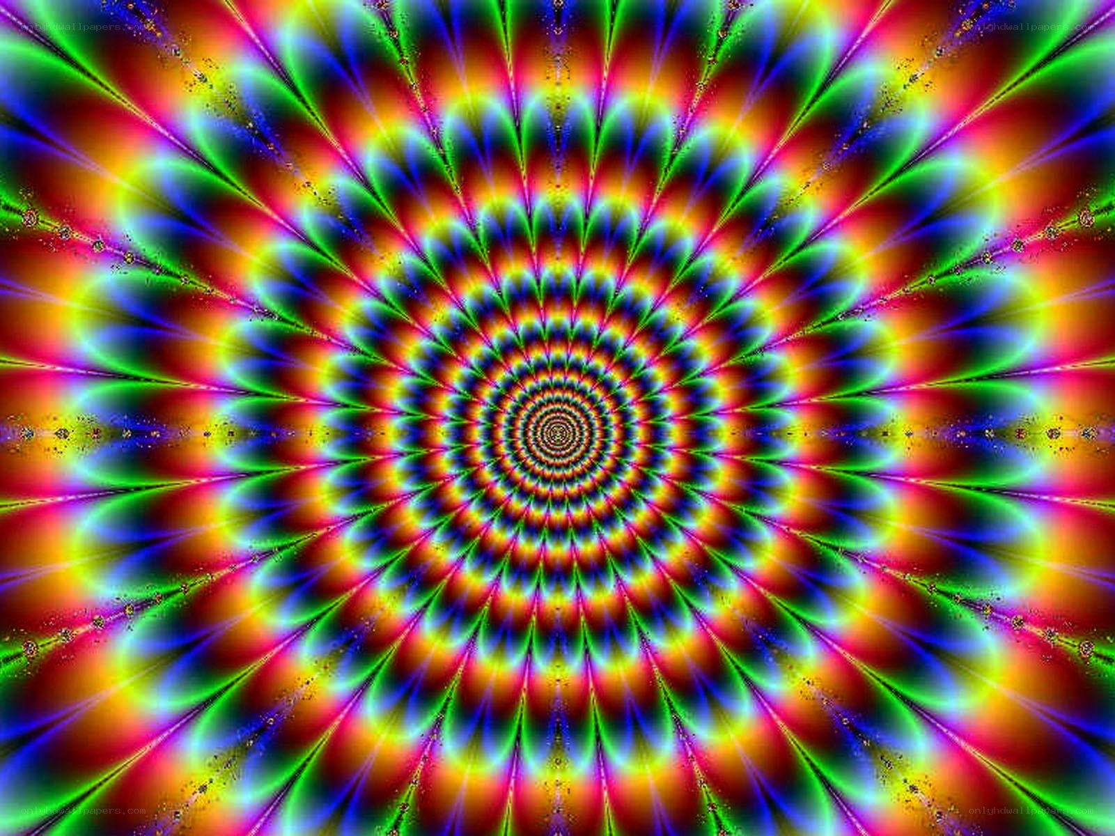 vibrant psychedelic spiral
