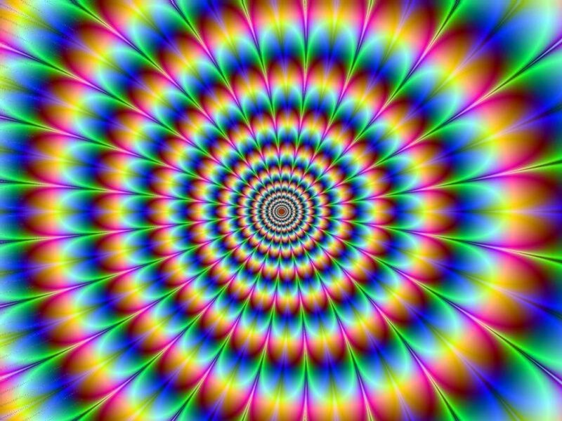 vibrant psychedelic spiral