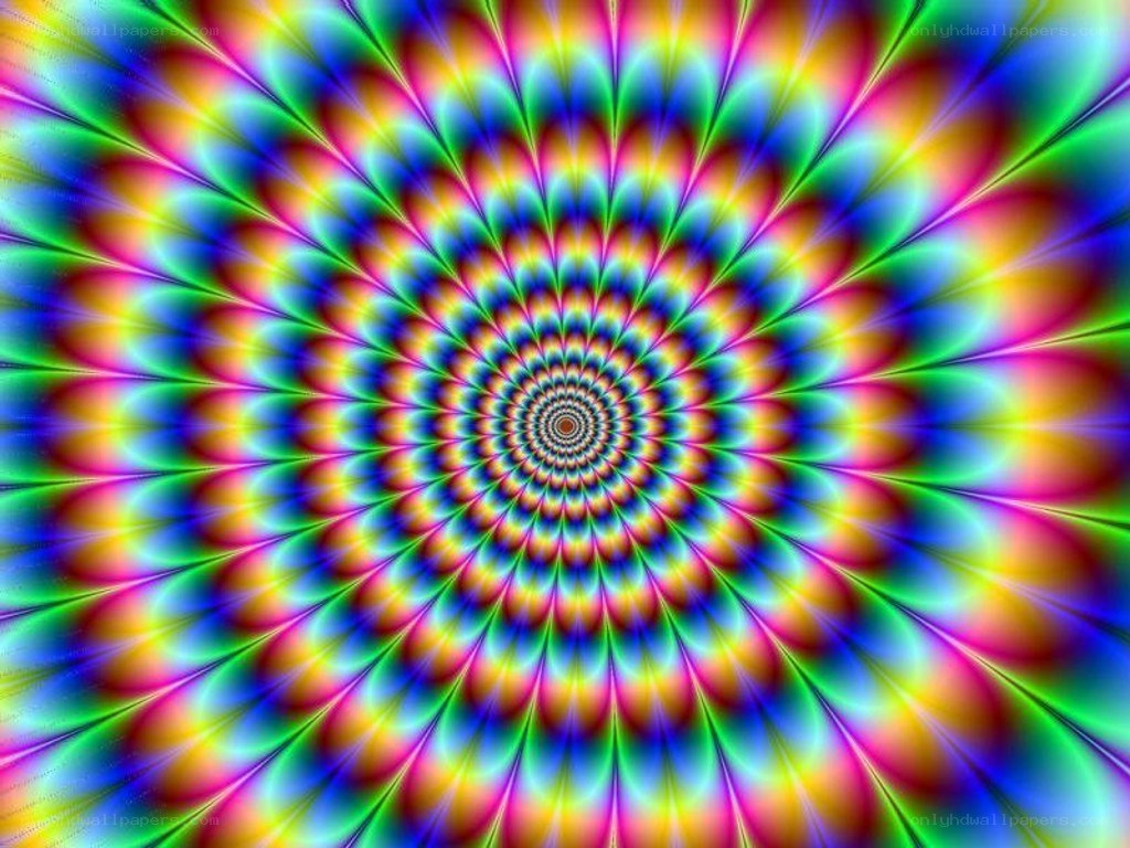 vibrant psychedelic spiral