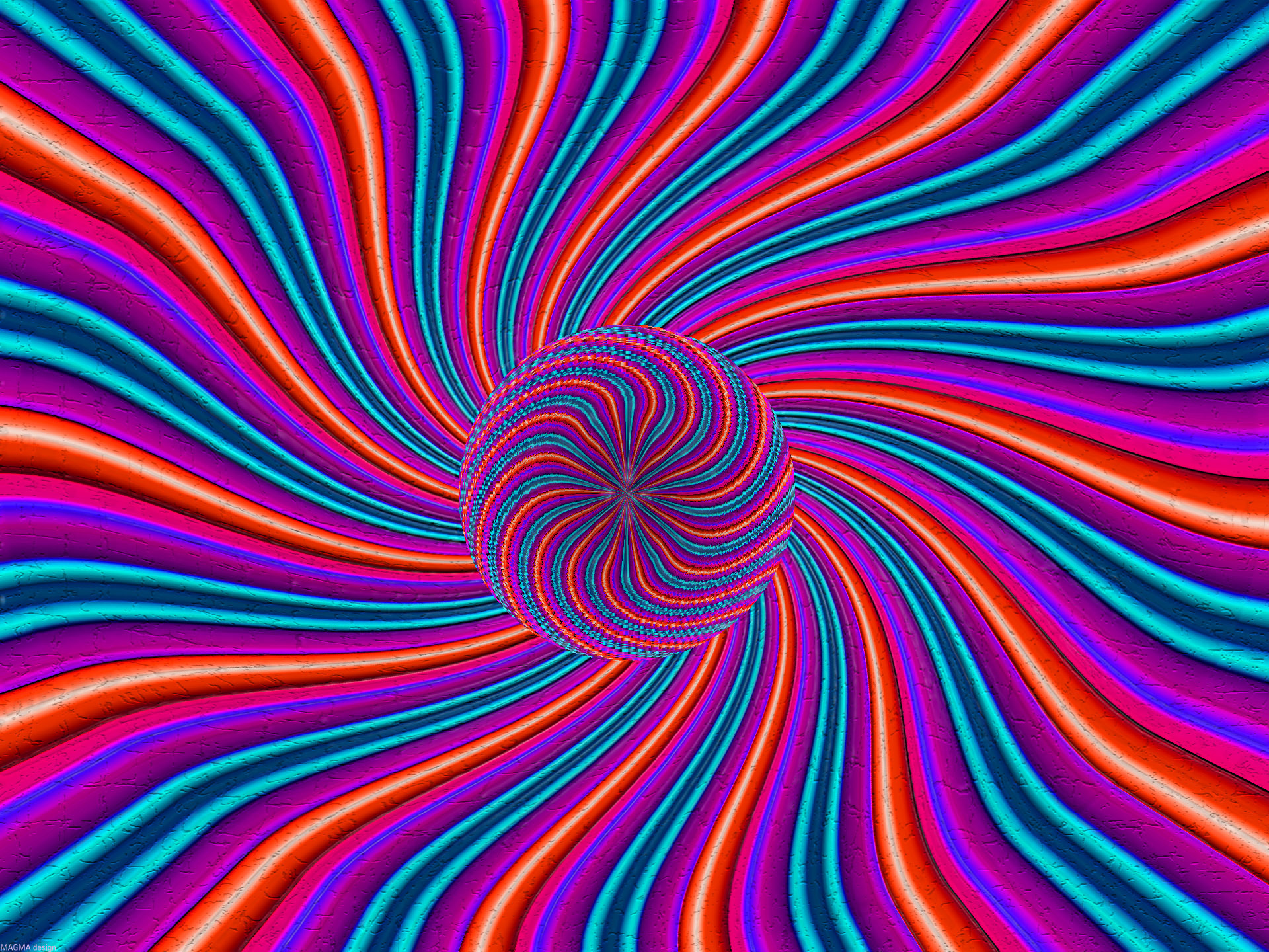 vibrant psychedelic spiral