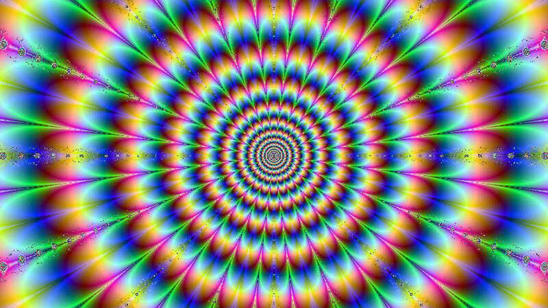 vibrant psychedelic spiral