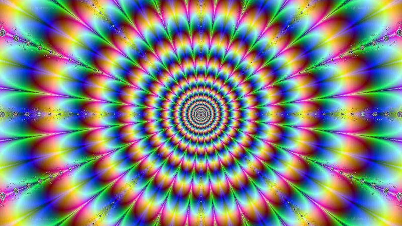 vibrant psychedelic spiral