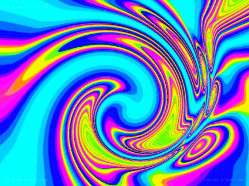 vibrant psychedelic swirl