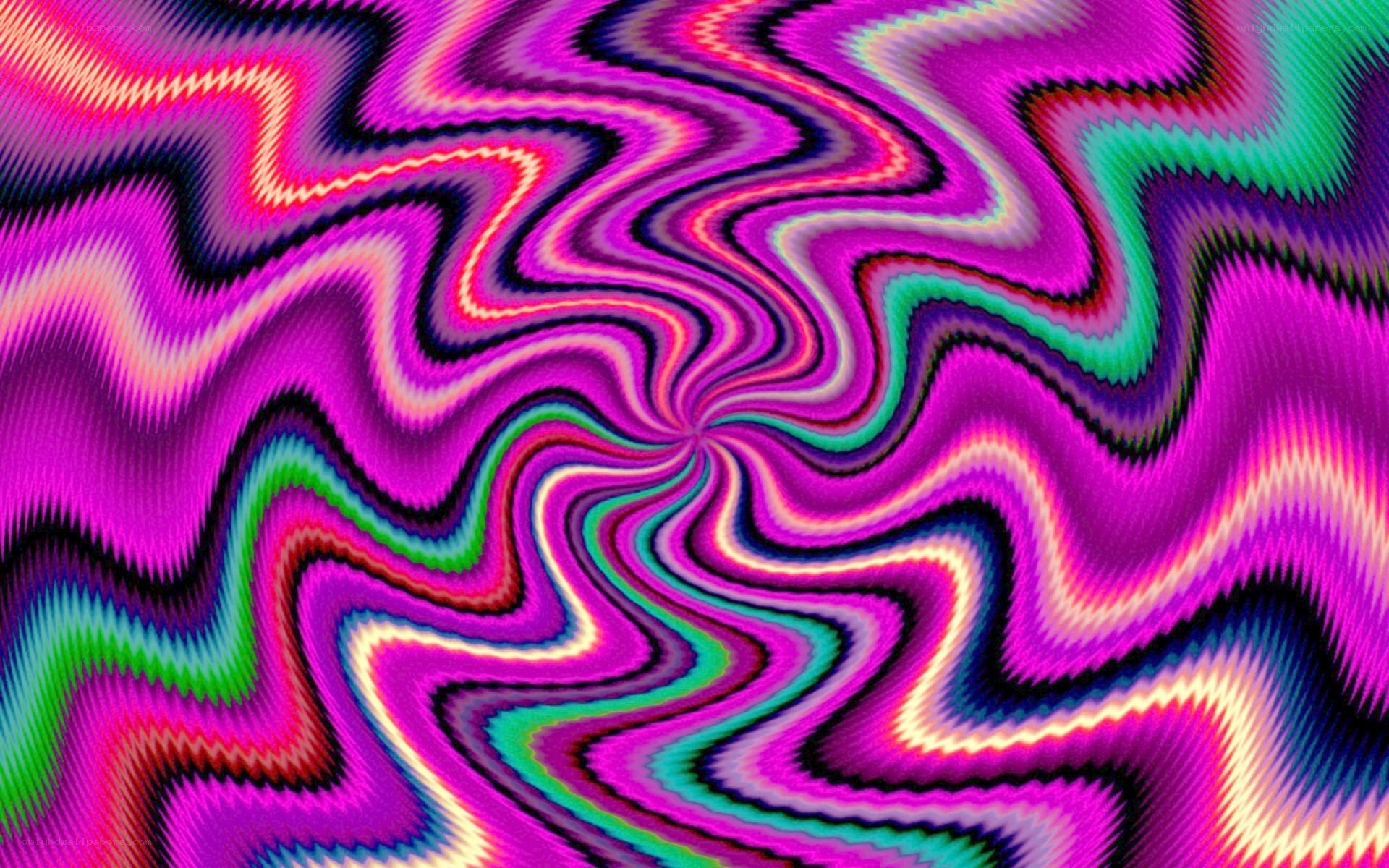 vibrant psychedelic wave pattern