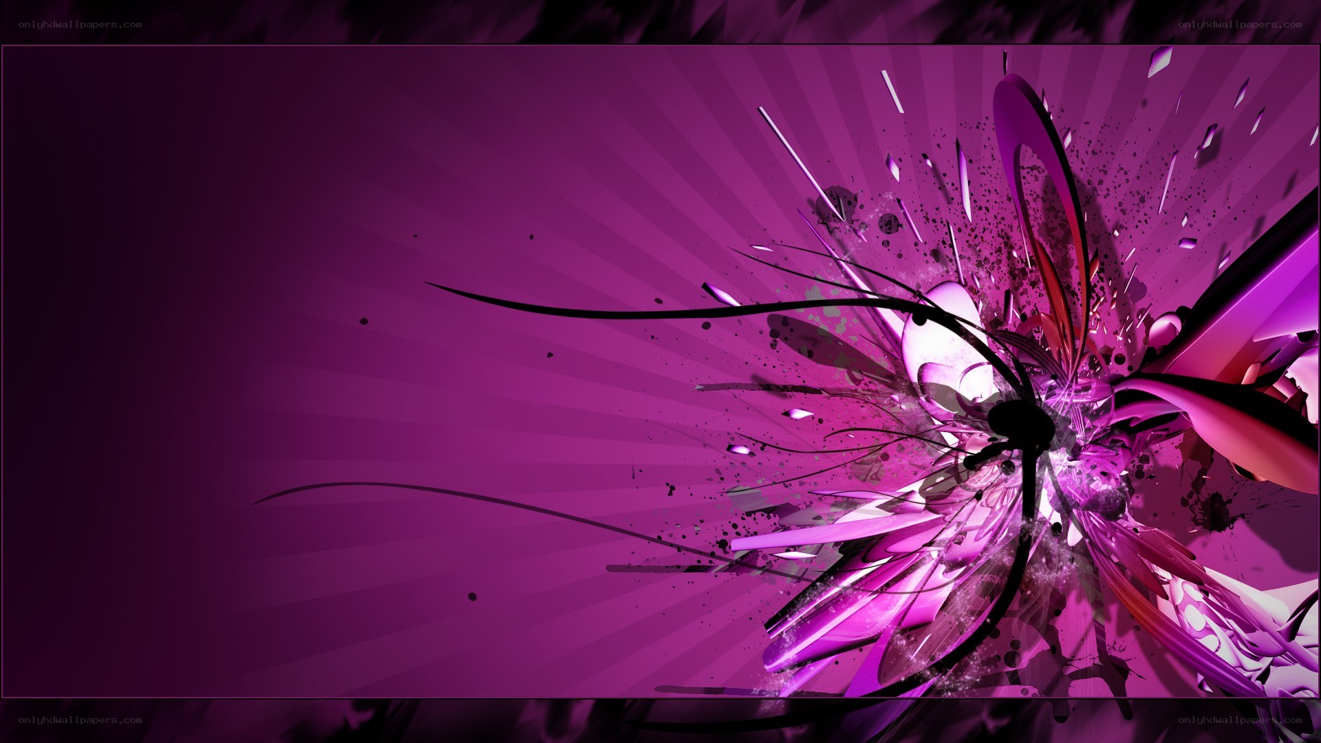 vibrant purple abstract design