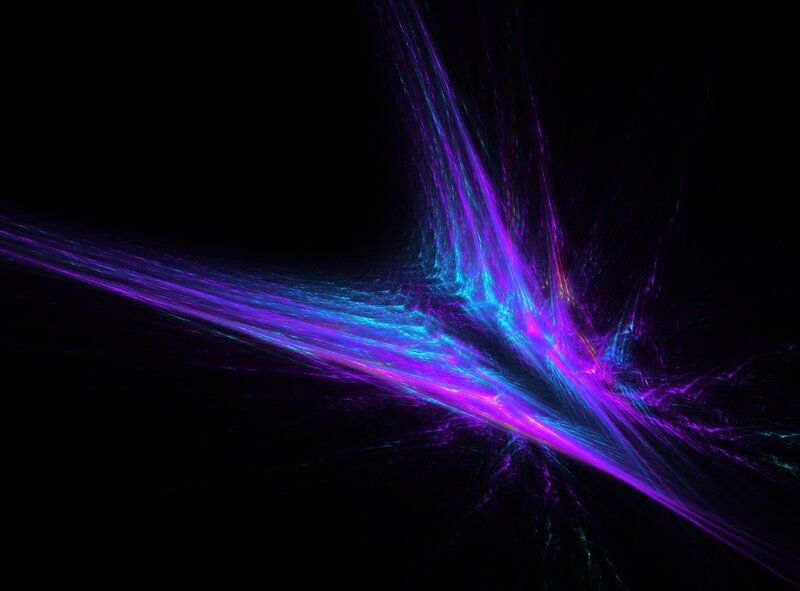 vibrant purple and blue fractal