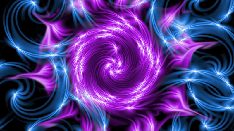 vibrant purple and blue swirl